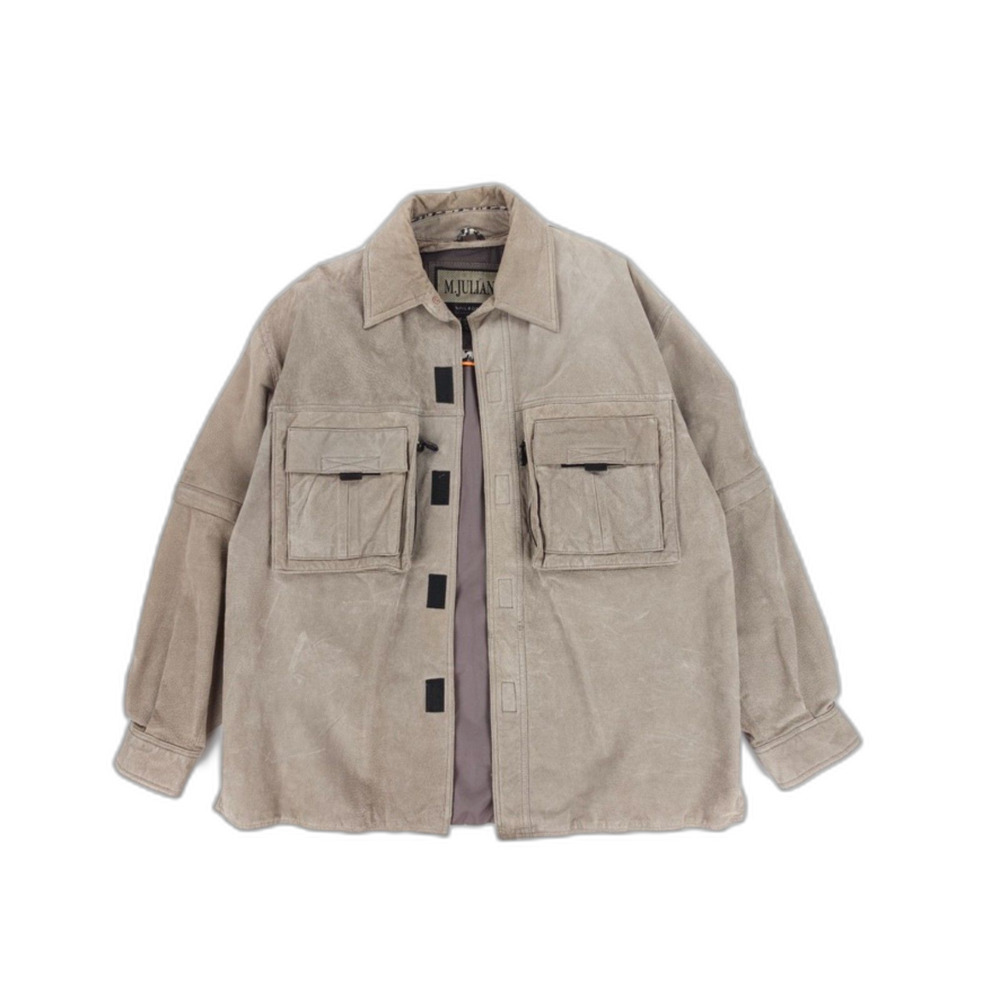 WILSONS Suede Chore Field Jacket Covertible Utility Fishing Gorpcore Military XL